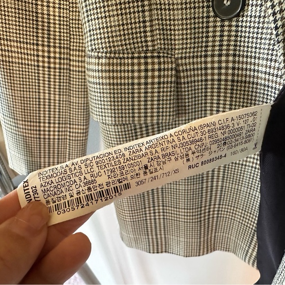 Zara tan double breasted blazer for women - Picture 7 of 9